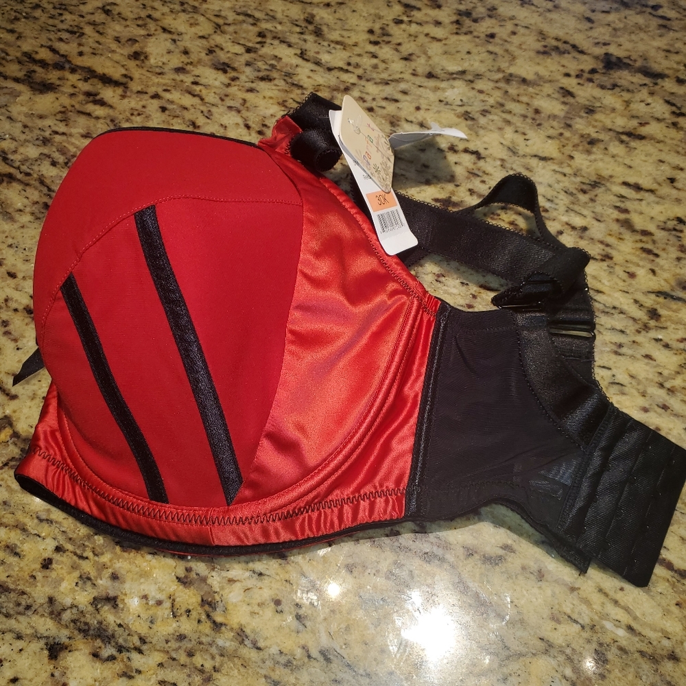 Parfait by Affinitas New Bra 30K Red/Black NWT